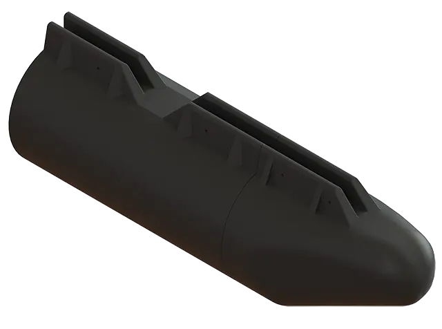 17 Inch Standard Pontoon Real Black Assembled-website scaled